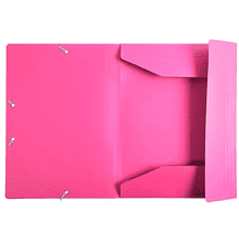 Папка на резинках "Exacompta", A4, 15 мм, полипропилен, розовый