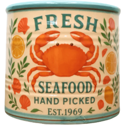 Кашпо "Crab Can", доломит, разноцветный - 3