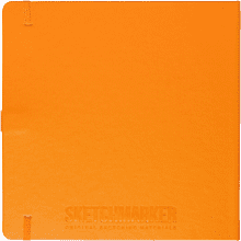 Скетчбук "Sketchmarker", 80 листов, 20x20 см, 140 г/м2, оранжевый неон 