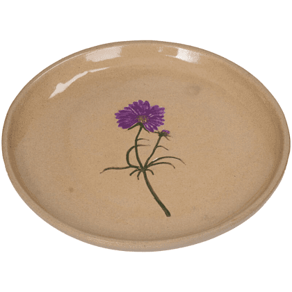 Тарелка керамическая "Flower", 20.2х20.2 см, бежевый