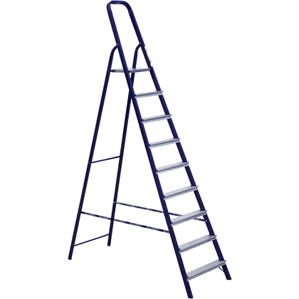 Лестница-стремянка стальная 9-и ступ 8409, 40х20  