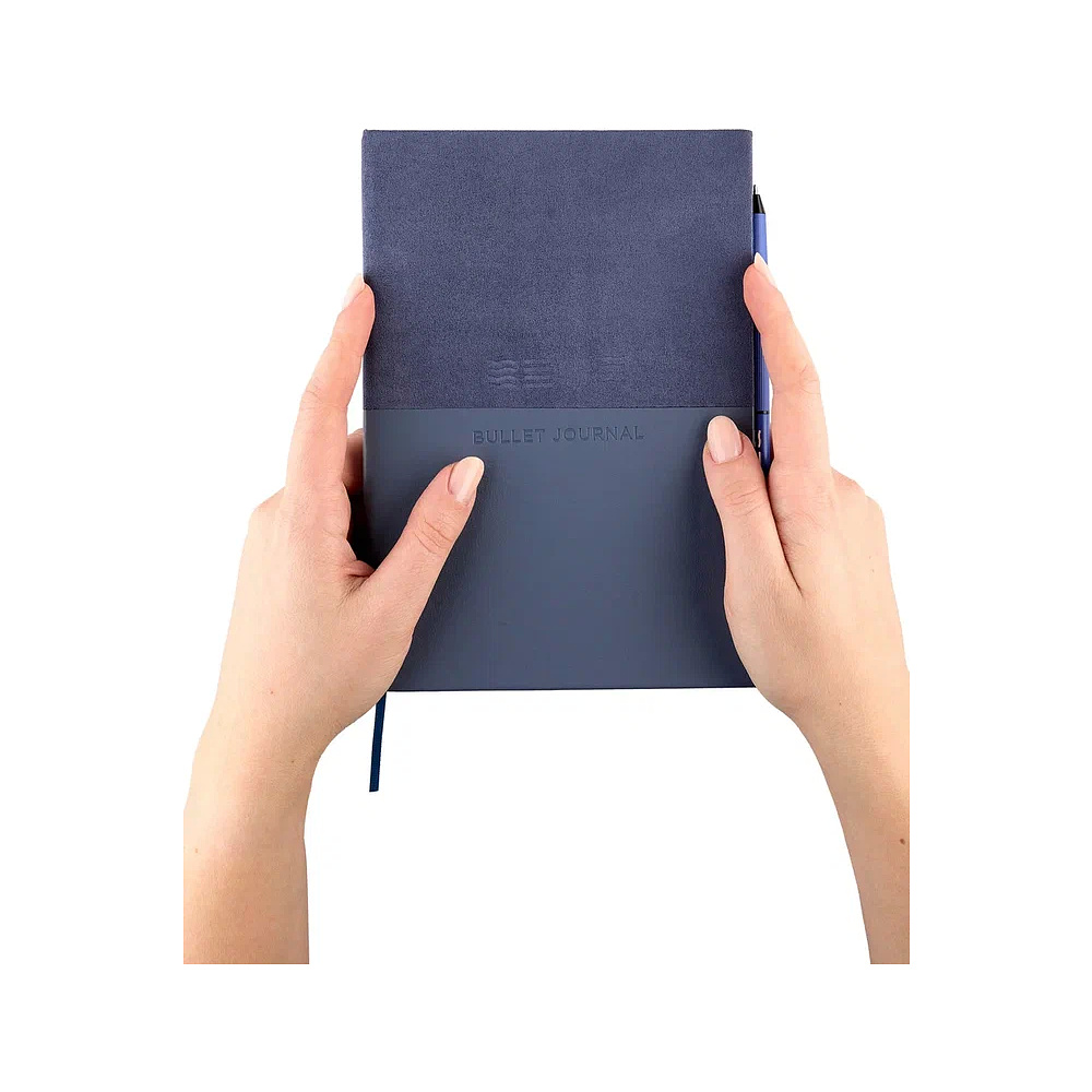 Блокнот "Стихия. Bullet Journal", А5, 80 листов, в точку, сумеречный синий - 19