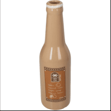 Ваза "Soda Bottle Palma Fine", фаянс, коричневый