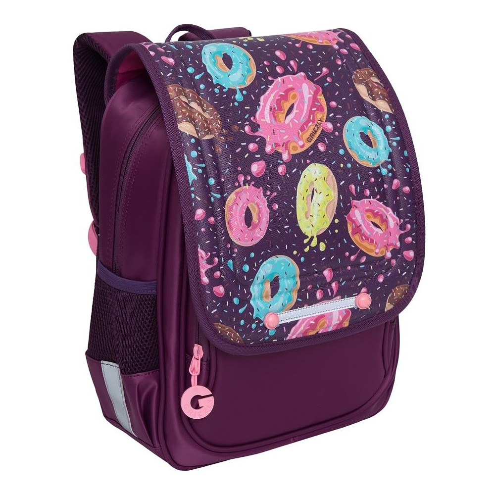 Рюкзак школьный "Donuts", фиолетовый - 2