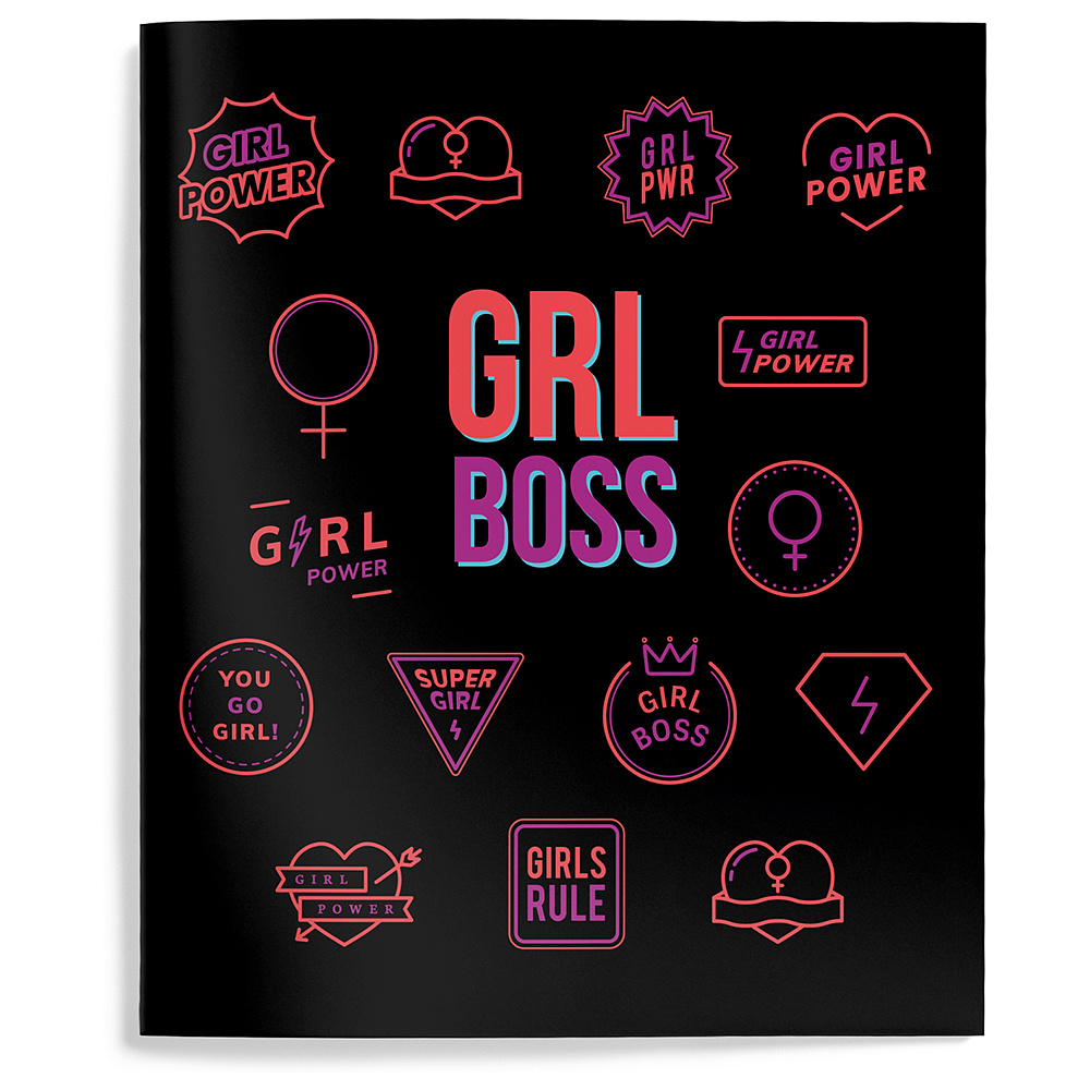 Тетрадь "Girl Power", А5, 48 листов, клетка, ассорти - 5