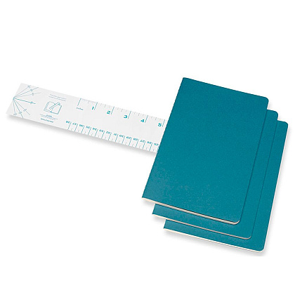 Блокнот "Cahier Journal Large", А5, 40 листов, линейка, 3 шт, голубой - 3