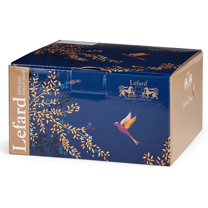 Чашка с блюдцем "Golden birds", 220 мл, коричневый, белый - 9