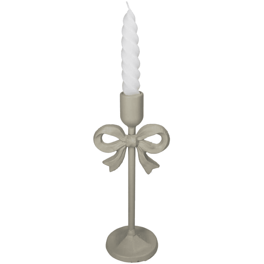 Подсвечник "Bow", 10,5x8,5x25,5 см, слоновая кость - 2