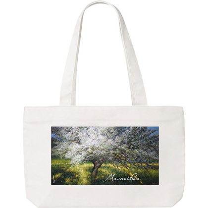 Сумка на молнии «Май», Вадим Богдан, 340 г/м2, белая