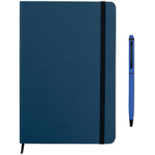 Набор блокнот A5+ручка шариковая автоматическая со стилусом "Neilo Set", синий