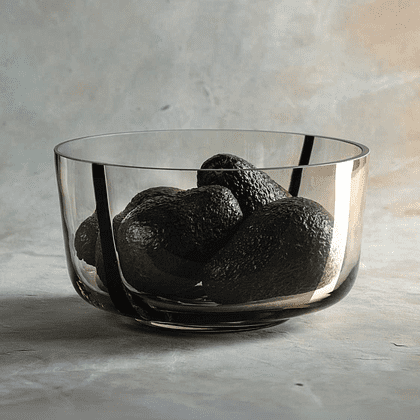 Чаша стеклянная "Alveo", 21 см, прозрачный коричневый - 4