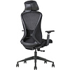 Кресло для руководителя EVOLUTION "OFFICE COMFORT", ткань, сетка, пластик, черный - 7