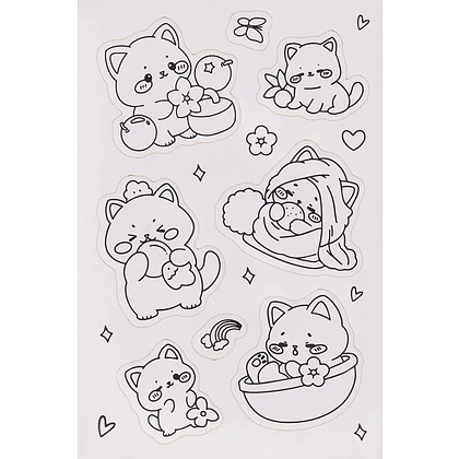 Раскраска "Раскраска-стикербук. Зверята" - 2