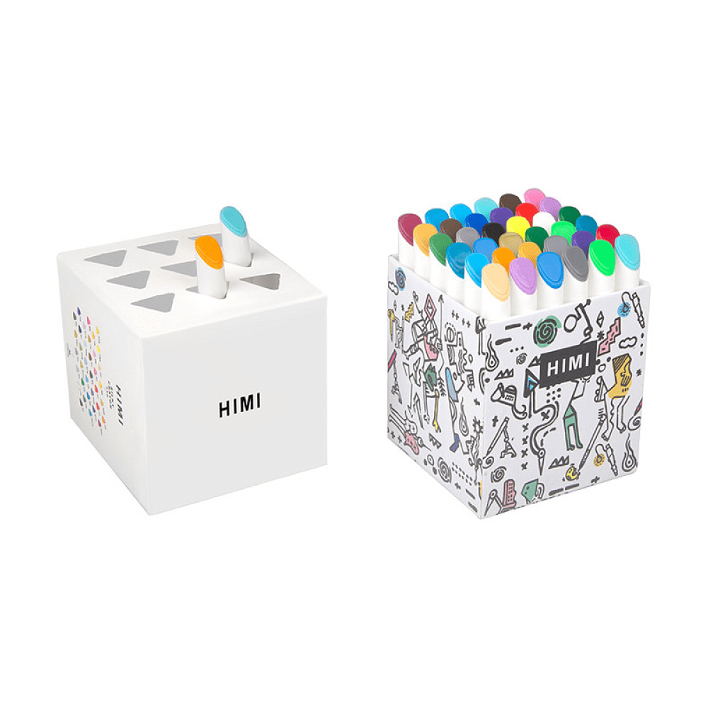 Мелки восковые "Himi Silky Crayon", 36 цветов, ассорти - 8