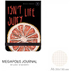 Блокнот "Megapolis Journal. Грейпфрут", A6, 100 листов, клетка, черный - 2