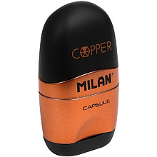 Ластик-точилка Milan "Capsule copp", 1 отверстие, без контейнера