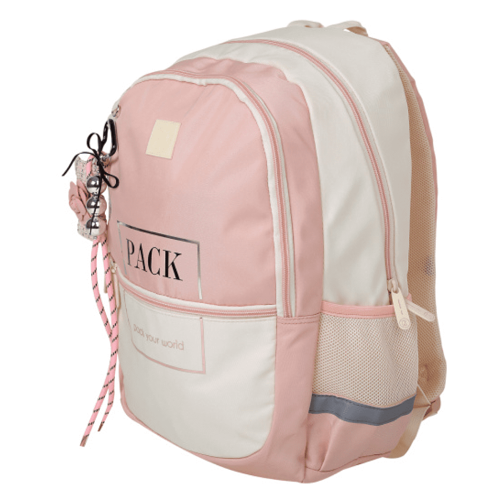 Рюкзак для учащихся начальных классов "Universal Pastel pack", бежевый, розовый - 2