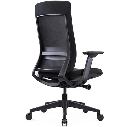 Кресло компьютерное SitZone E-VL002B, сетка, ткань, пластик, черный - 4