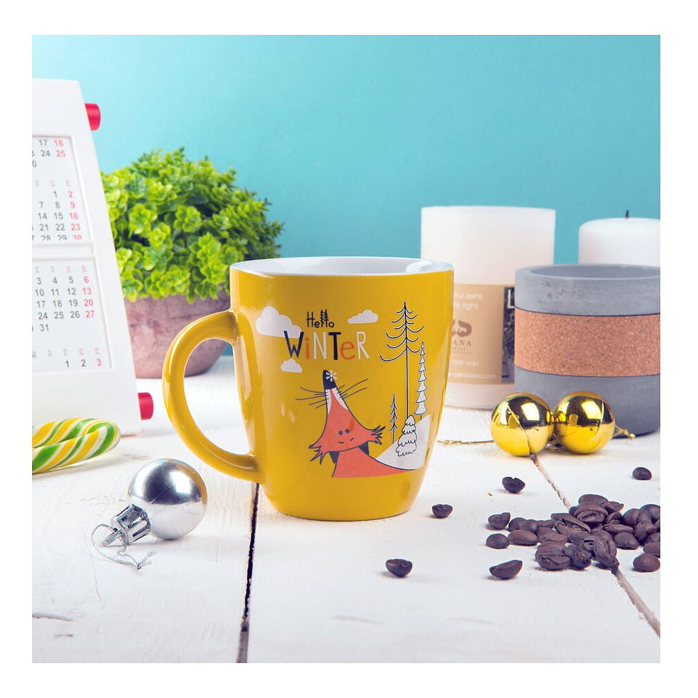 Кружка "Anna", керамика, 310 мл, зеленый - 3