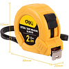 Рулетка Deli YS EDL9025B, 2 м х 13 мм, желтый, черный - 3