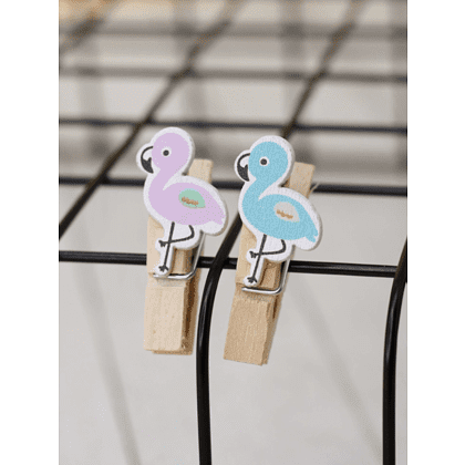 Прищепки декоративные "Cute flamingo",10 шт - 5