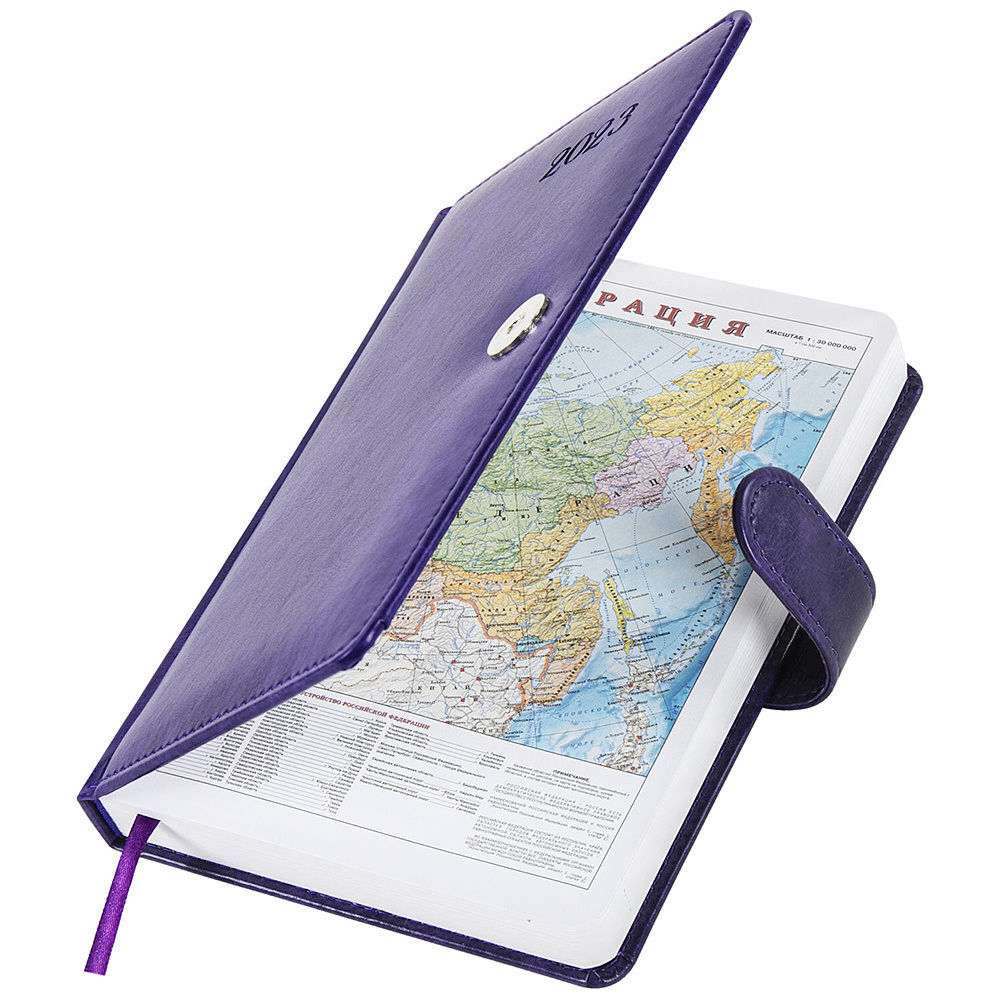 Ежедневник датированный "Legend", А5, 336 страниц, фиолетовый, 2023 - 3