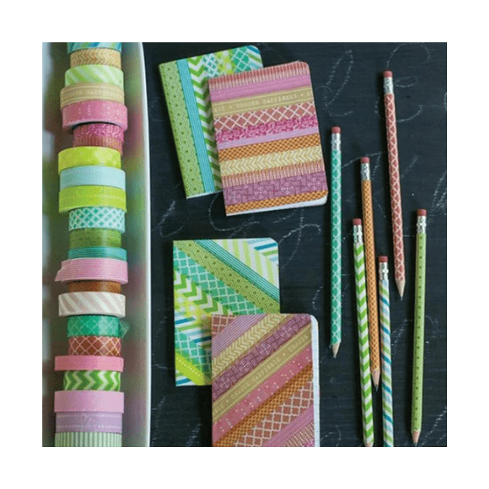 Клейкая лента "Микс №1", 15x3 мм/м, ассорти - 6