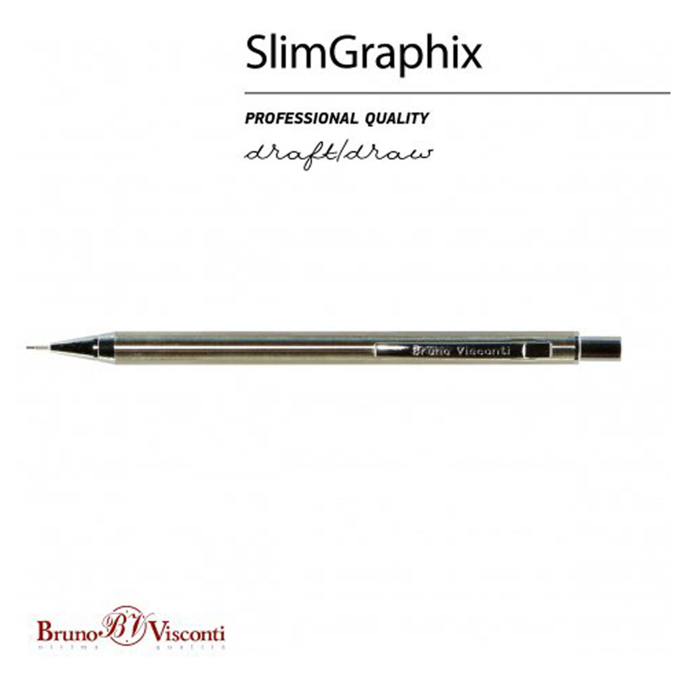 Карандаш автоматический "SlimGraphix", 0.5 мм, с ластиком, золотистый - 2