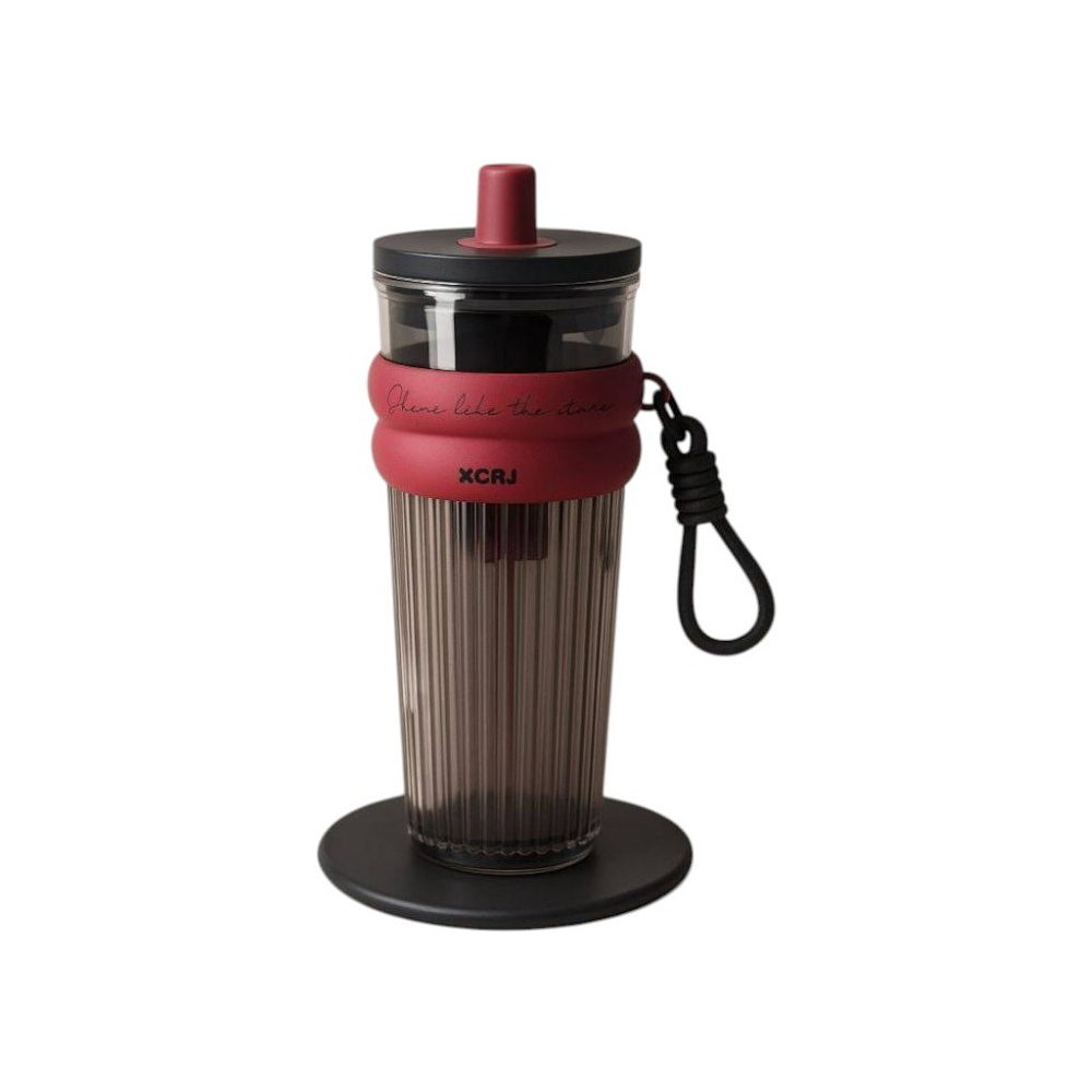 Кружка термическая "Тамблер Heat", 750 мл., пластик, черный, красный