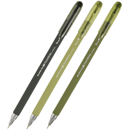 Ручка шариковая "PointWrite Verde", 0.38 мм., пластик, ассорти, синий