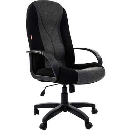 Кресло для руководителя "Chairman 785", ткань, пластик, черный