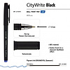 Ручка шариковая "CityWrite Black", 1.0 мм, черный, стерж. синий - 3