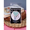 Закладка-скрепка для книг "Tiffany Heart", 50x10 мм, синий - 3