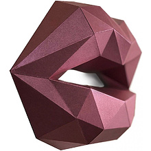 Набор для 3D моделирования "Поцелуй", темно-красный