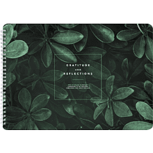 Альбом для рисования "Botanica листья", 299х210 мм, 40 листов, на спирали, зеленый