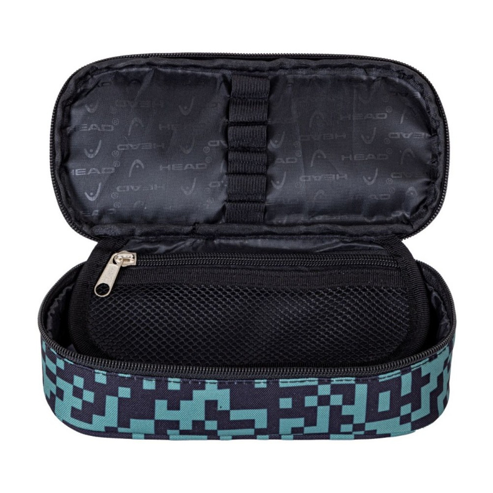 Пенал Astra "Green bricks", 1 отделение, черный, зеленый - 2