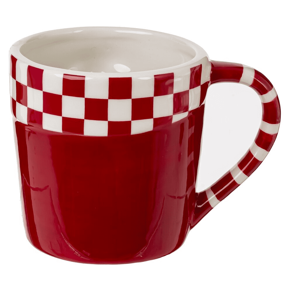 Кружка керамическая "Гном", 400 мл, белый, красный - 2