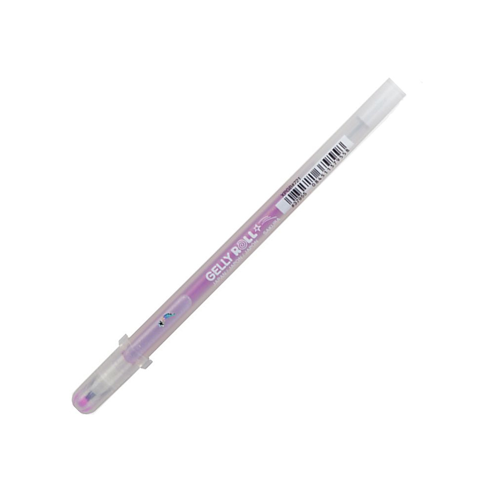 Ручка гелевая "Gelly Roll Stardust", 0.5 мм, прозрачный, стерж. светло-розовый