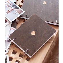 Альбом для фото "Wood" на 88 фото, 20x16 см, коричневый