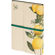 Ежедневник недатированный  "Fauna. Paradise. Lemons", А5, 192 страниц, линейка, желтый