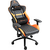 Кресло игровое Evolution Delta, экокожа, металл, черный, оранжевый - 6