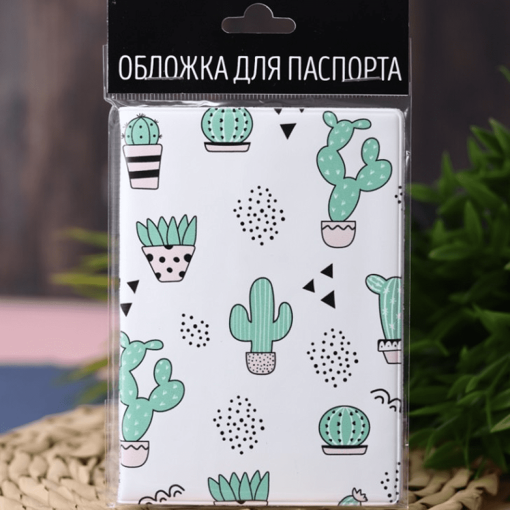 Обложка для паспорта "Succulents", разноцветный - 5