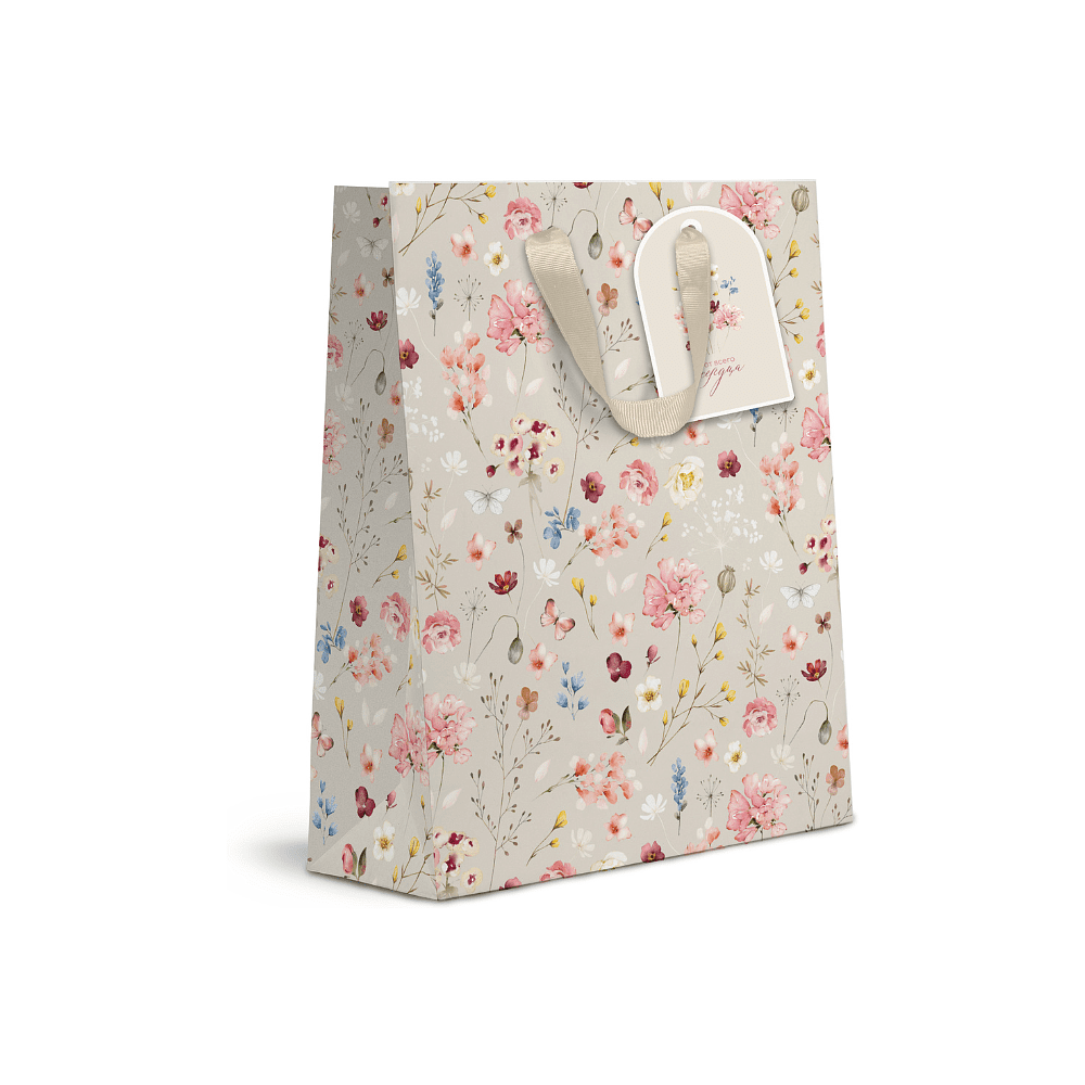Пакет бумажный подарочный "Italy Garden XLS", 31х41х10 см, ассорти