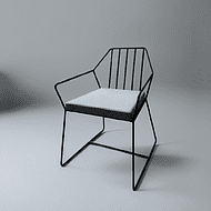 Кресло ALLERD MILORD, ткань, серебристый