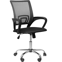 Кресло для персонала ПМК 695 CH ткань, черный, хром