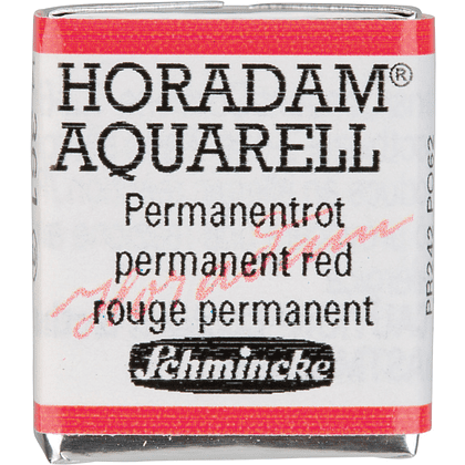 Краски акварельные "Schmincke Horadam", 361 красный перманентный, полукювета