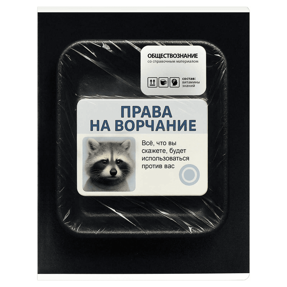 Тетрадь предметная "Права на ворчание. Обществознание", А5, 48 листов, клетка