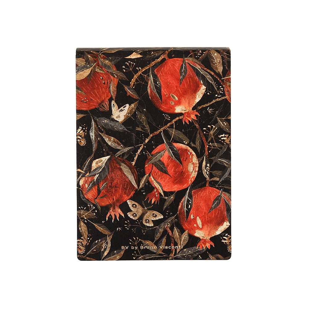 Блокнот "Flora. Гранат", A6, 250 листов, нелинейный, склейка сверху, черный, красный - 2