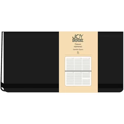 Планинг недатированный "Joy Book. Черный агат", 170x95 мм, 64 листа, черный агат