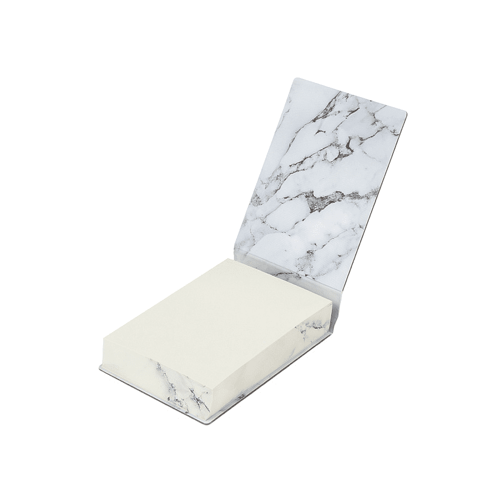 Блокнот "Carrarra", A6, 250 листов, нелинейный, склейка сверху, белый - 3